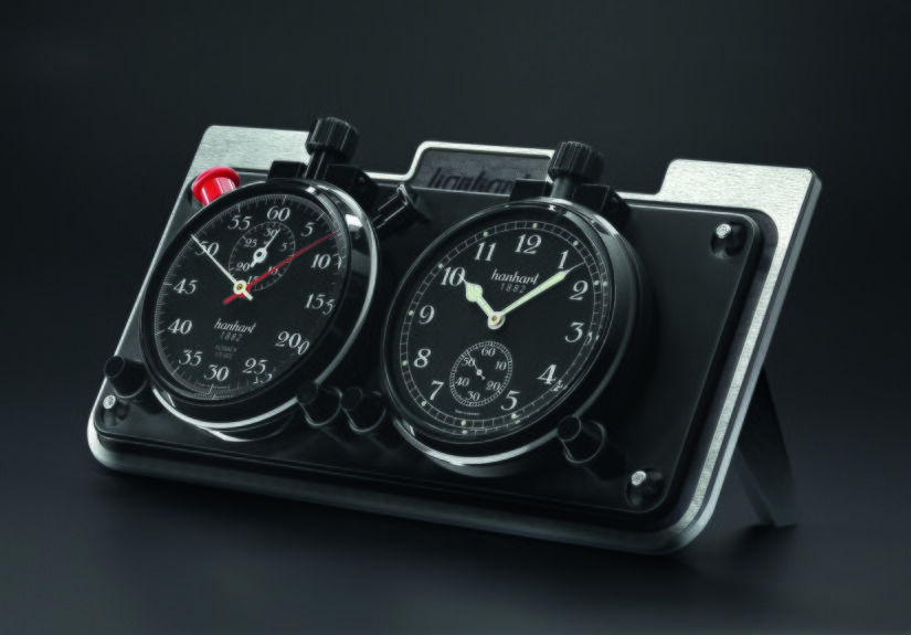 stopwatch on table