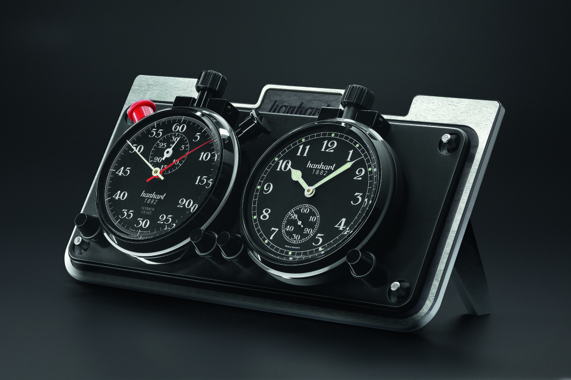 stopwatch on table