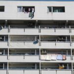 apartment building balconies
