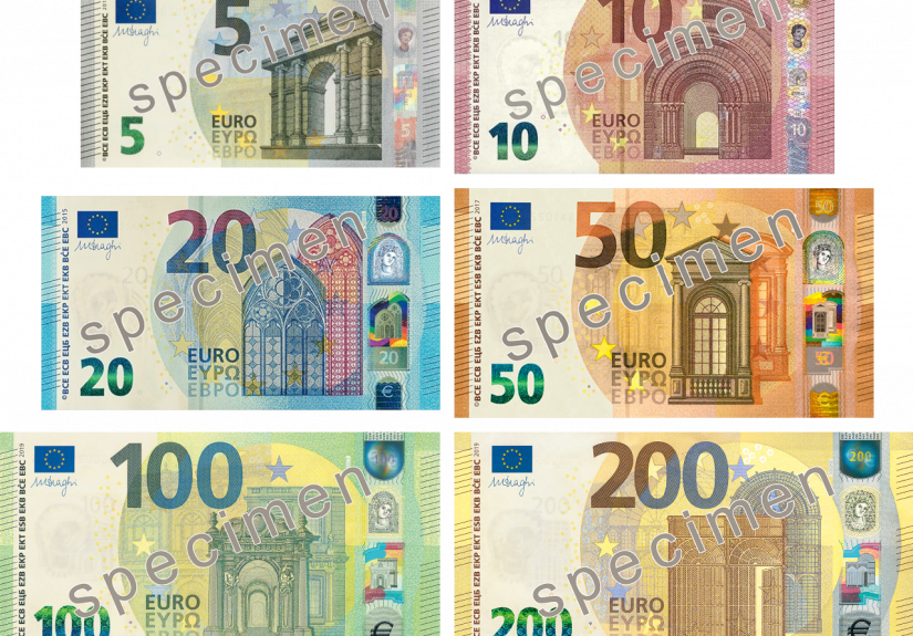 euro banknotes (foto: The RedBurn / ECB decisions ECB/2003/4 and ECB/2003/5, Wikimedia Commons)