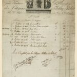 paper invoices and pen